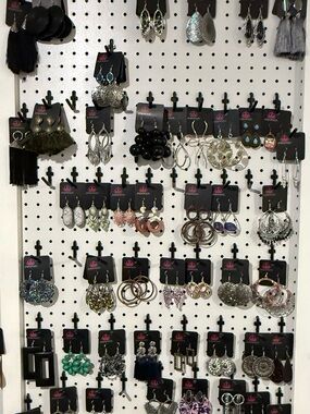 paparazzi Black Bead Cluster Hoop Earrings
